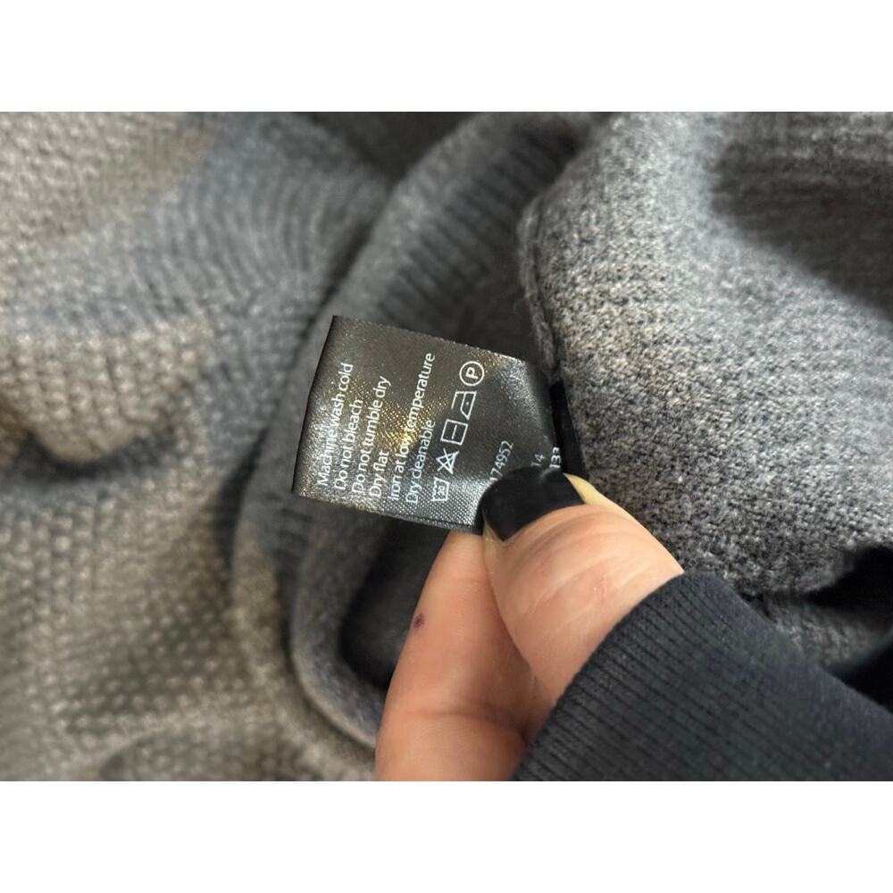 Wellen Sweater Men's Medium Gray Waffle Organic Cotton Cashmere Huckberry - Picture 5 of 6